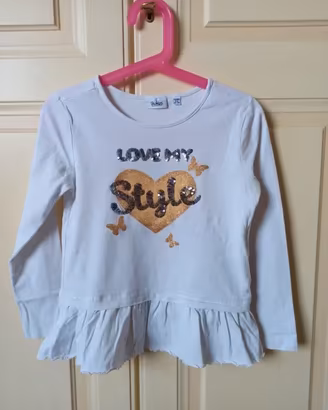 ✨ Maglietta BLUKIDS Maniche Lunghe "Love My Style"