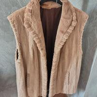 Gilet in visone rasato