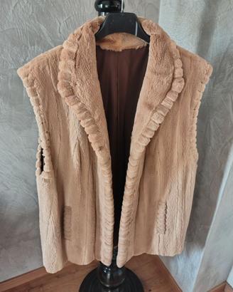 Gilet in visone rasato