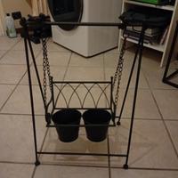 Portavaso in ferro battuto 