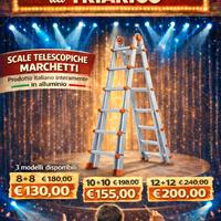 Scala telescopica in alluminio robusta professiona