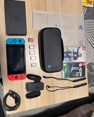 Nintendo switch +accessori+5 giochi
