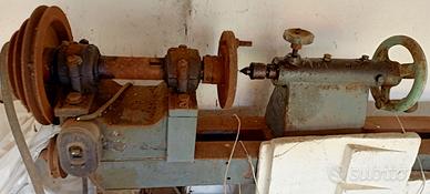 Antico Tornio Elettrico per Lavorazione Legno