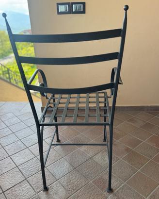 Sedie in ferro battuto