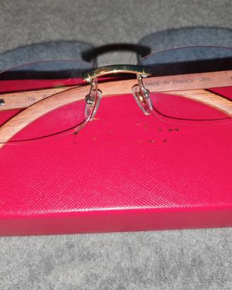 Occhiali c-decor 135b rimless vintagle blue red