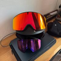 Casco da snowboard/sci con visiera normale/sole