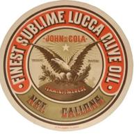 etichetta olio di cola antica termini imerese 800