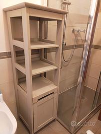 Mobiletto bagno legno