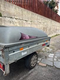 carrello rimorchio con coperchio elettrico a telec