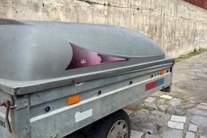 carrello rimorchio con coperchio elettrico a telec