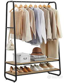 VASAGLE Stand Appendiabiti, Appendiabiti da Terra