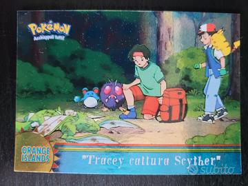 Pokémon Topps - OR14 Tracey cattura Scyther holo