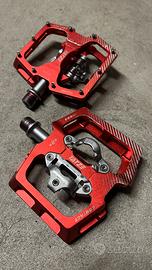 Pedali doppia funzione flat spd mtb gravel