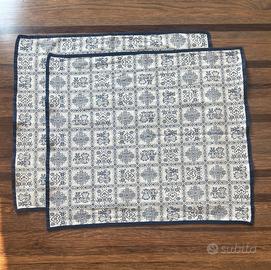 Tovagliette all’americana bianco e blu