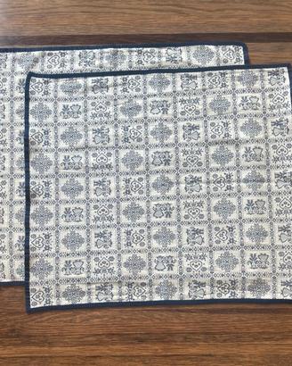Tovagliette all’americana bianco e blu