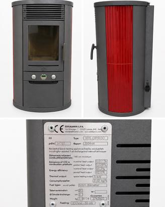 Stufa a pellet Edilkamin modello Iris 8KW