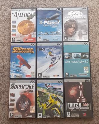 9 CD-ROM giochi PC FX Interactive