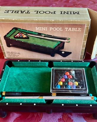 Mini Pool Table completo di scatola originale