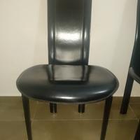 SEDIE DI DESIGN CATTELAN ACCIAIO/ CUOIO PREGIATE 