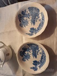 2 PIATTI ANTICHI PORCELLANA  INGLESI 
