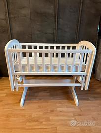 Culla Troll in legno  con sistema a dondolo