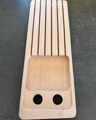 Porta coltelli Arrital tagliere cucina legno pieno