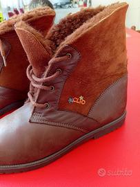 Stivaletti donna in pelle vintage.