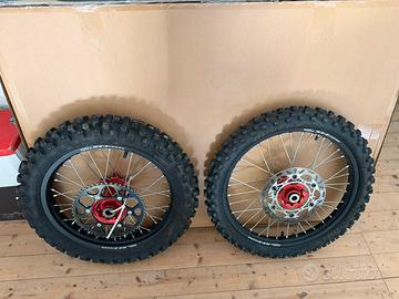 Cerchi cross faba nuovi ktm/hsq/gasgas+pezzi nuovi
