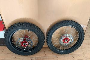 Cerchi cross faba nuovi ktm/hsq/gasgas+pezzi nuovi