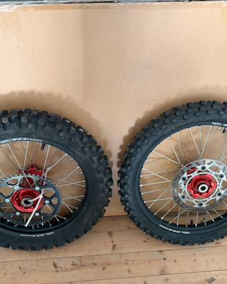 Cerchi cross faba nuovi ktm/hsq/gasgas+pezzi nuovi