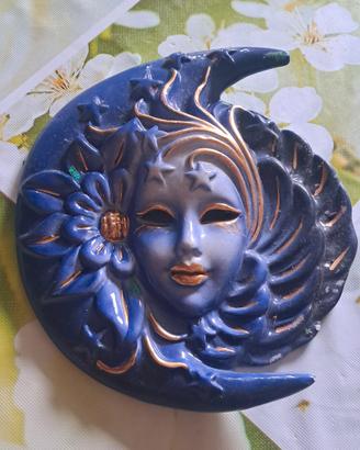 Maschera stile veneziano viola