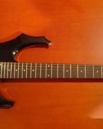 Chitarra elettrica, amplificatore e supporto
