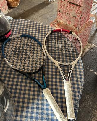 Racchette tennis usate una volta