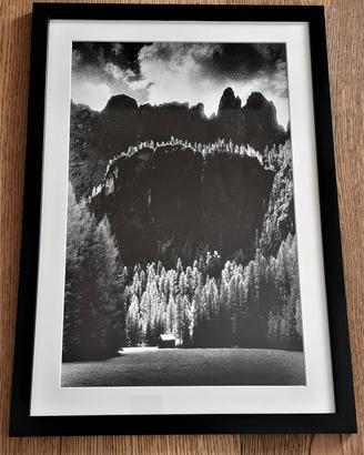 Quadro Fotografia con Cornice Dolomiti Colfosco