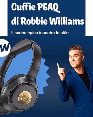 Cuffie PEAQ by Robbie Williams