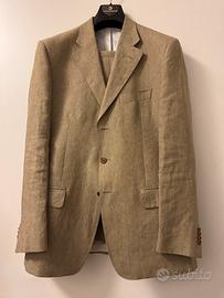 Completo uomo classico in lino tg 52 Gabrielli