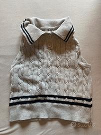 Maglia smanicata Urban Revivo color grey, cotone