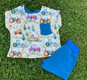 completo bambino 6 anni in mussola Lovely Cuddle