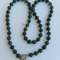 collana con 55 sfere di Giada originale