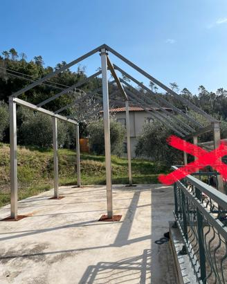Struttura / TUBOLARI INOX per Tettoia, Gazebo