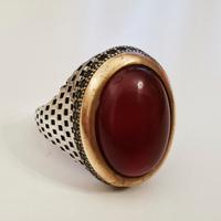 Anello vintage in Argento 925 con Corniola 