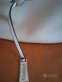 borsa di pelle bianca 