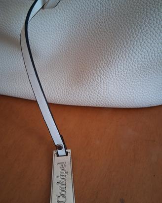 borsa di pelle bianca 