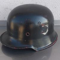 Elmetto guscio tedesco M34 vernice decal originali