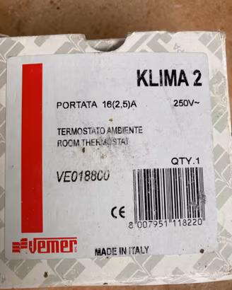 Termostato Vemer Klima 2