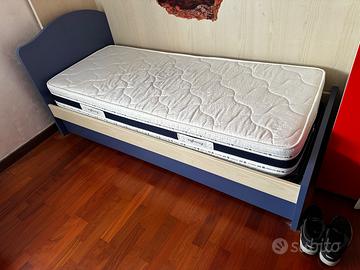 Letto singolo con letto a scomparsa
