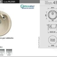 Lavello fragranite Plados vasca rotonda avena