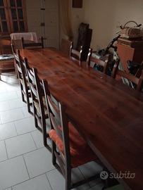 tavolo in legno massello 