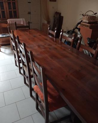 tavolo in legno massello 