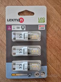 Lampadine LED Lexman G9, vendute in confezione da